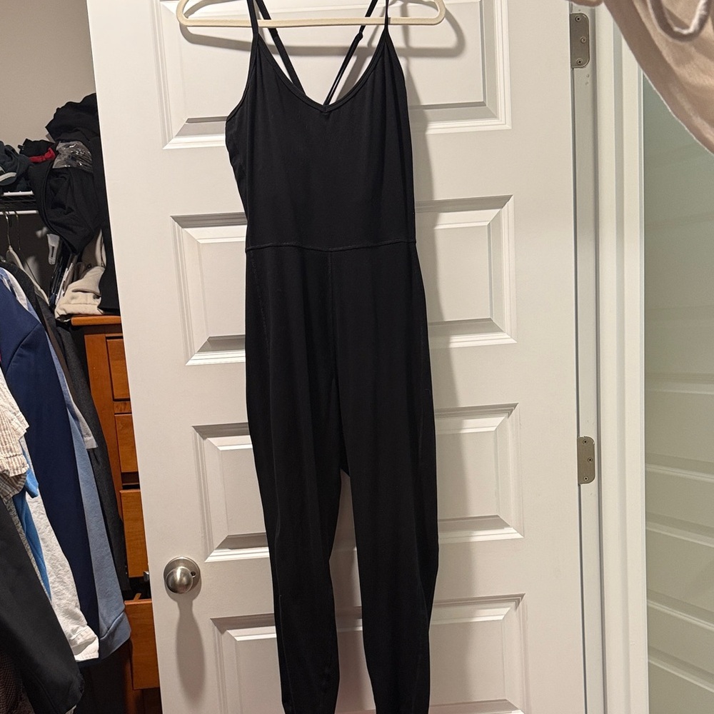 Old Navy Activewear Fitted Black Women's Jumpsuit